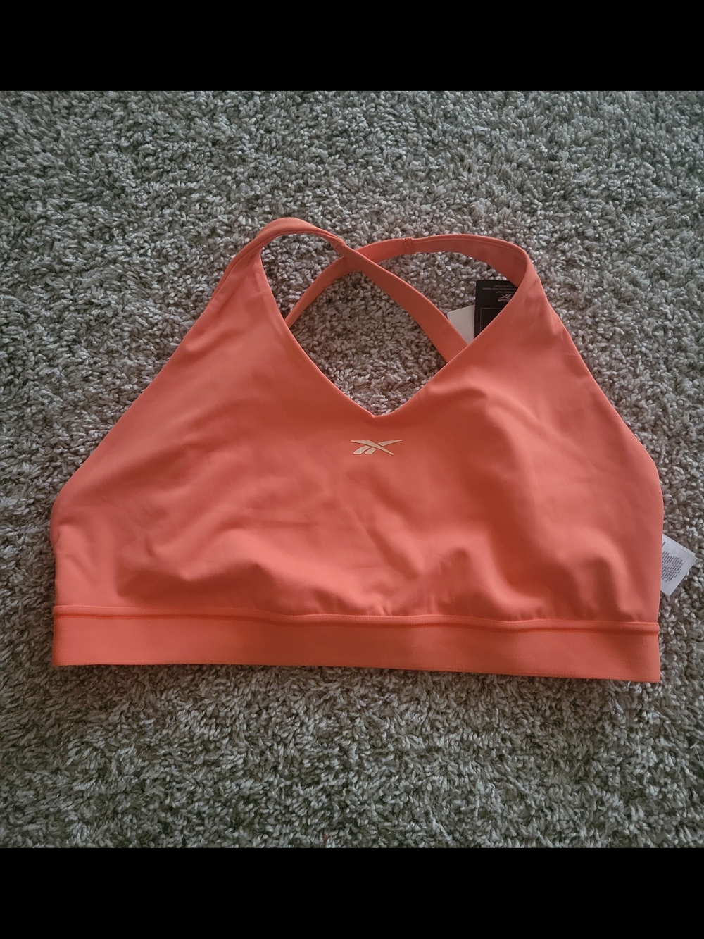 Reebok Coral Crisscross Sport Swim Top